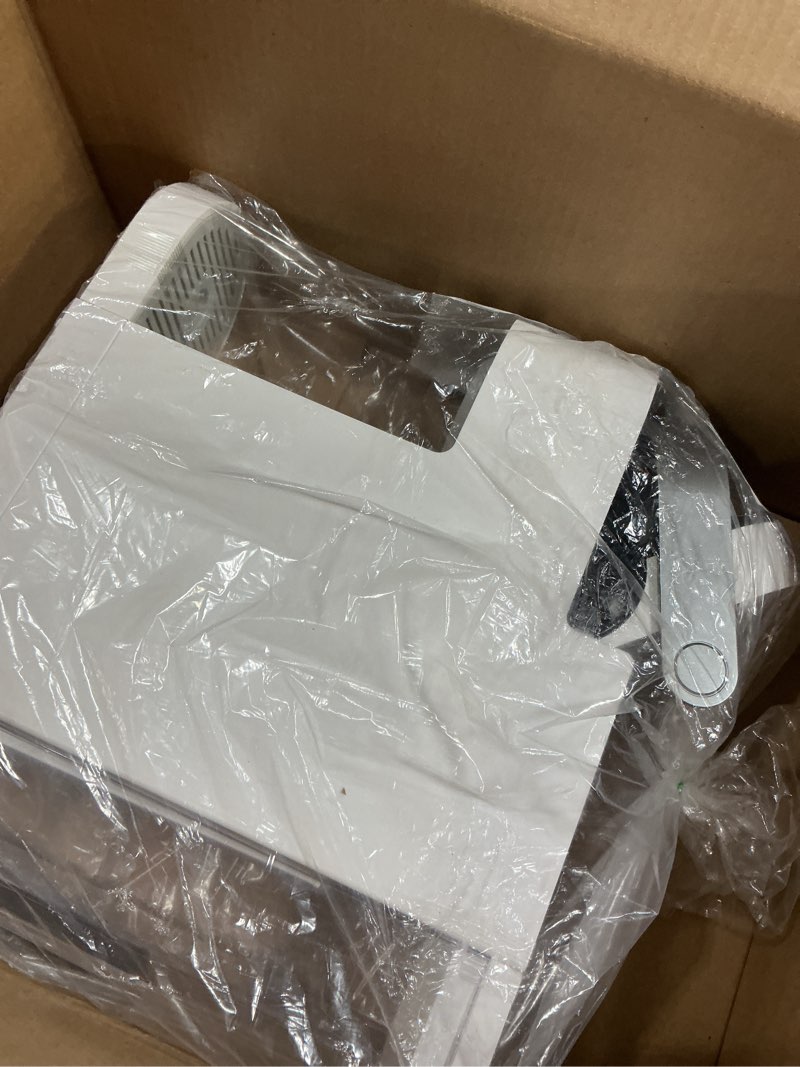 Condition photo showing As Is for keurig k-slim single serve k-cup pod coffee maker, multistream technology, 3 brew sizes, slim and sleek design, 46oz removable reservoir, white