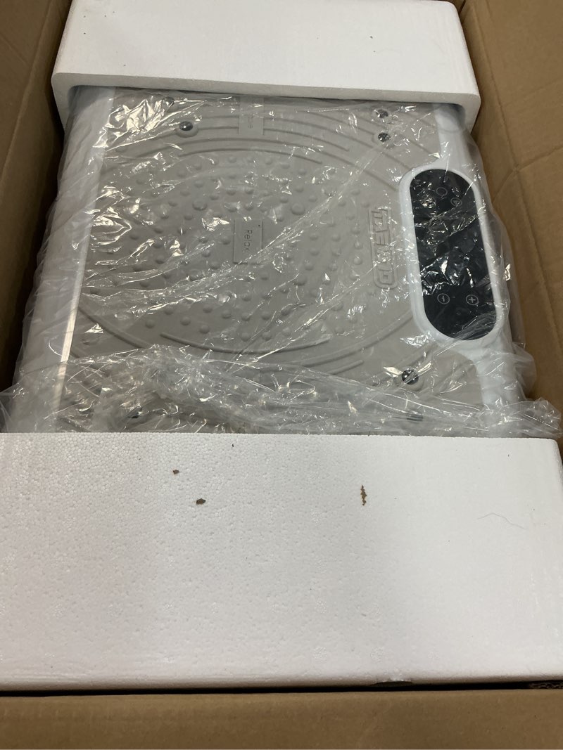 Condition photo showing New/Like New for Vibration Plate Exercise Machine Weight Loss, Full Body Workout Vibration Plate Lymphatic Drainage, 199 Adjustable Speeds Power Shaping Vibrating Plate 450 Lbs Capacity Fitness Platform White