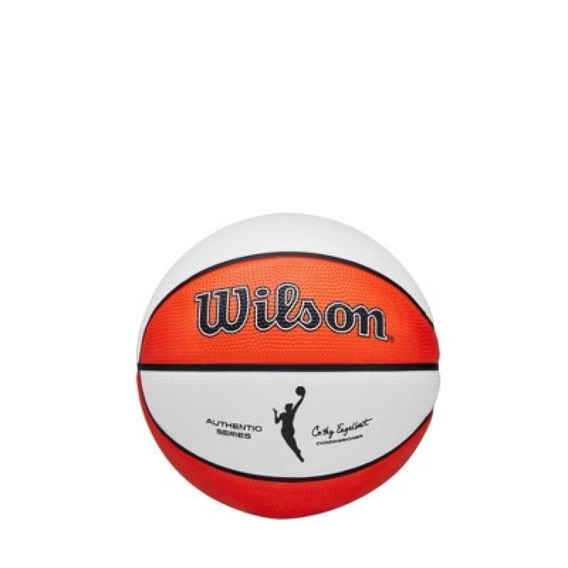Wilson NBA Authentic Mini Basketball - Orange/White: Size 3, Small Sports Equipment