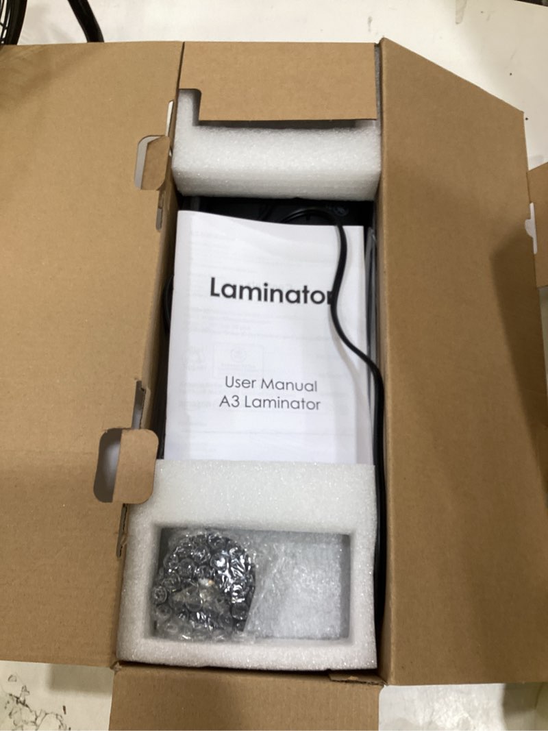 Condition photo showing Good Condition for laminator machine 13 inch laminators - laminating machine 11x17 cold thermal laminator lamination machine with sheets, a3 laminater personal laminator for teachers, fast warm for home office school a3, a4, a5, a6