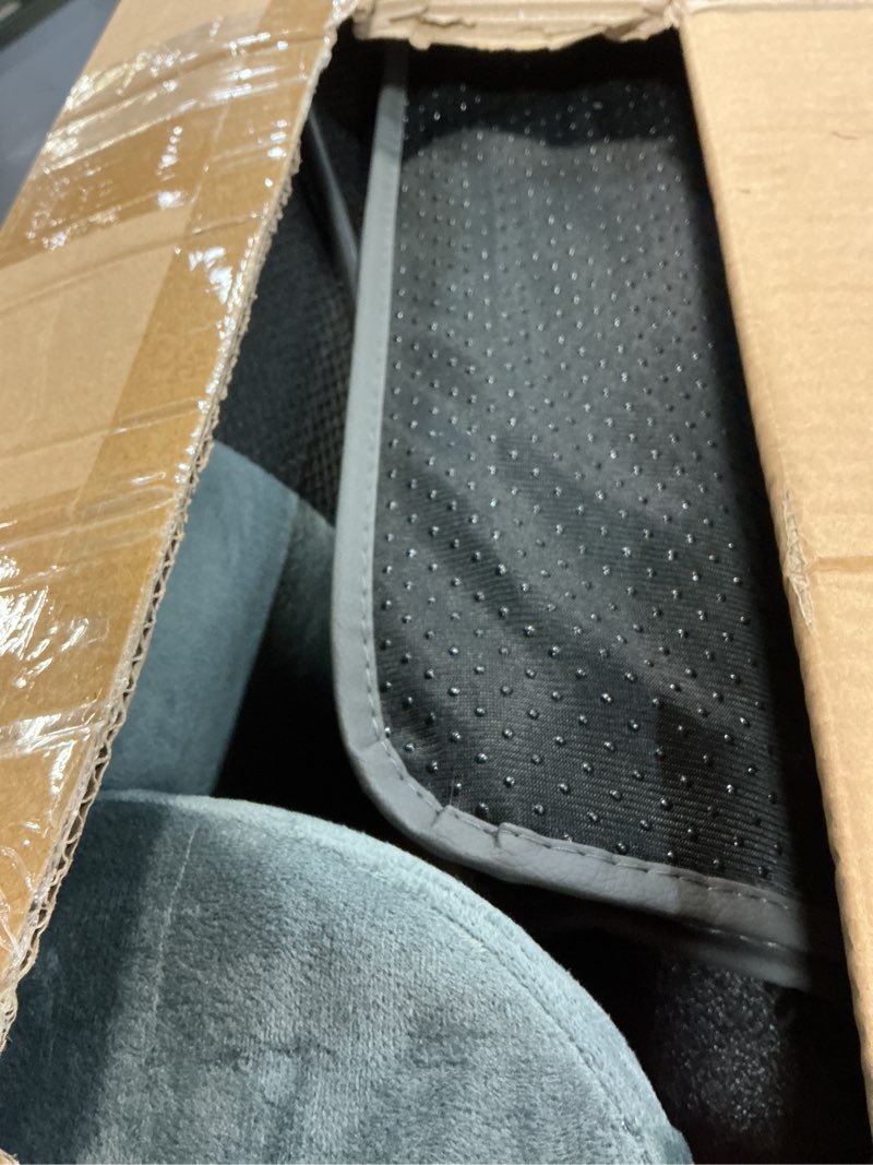 Condition photo showing Good Condition for kocaso full body massage mat with heat, electric massage mat chair pad back/neck/foot massager, detachable lumbar& head pillow w/ 2 earplugs-vibration & kneading for stress relief/gift 76.38x20.47x5.9 inch gray