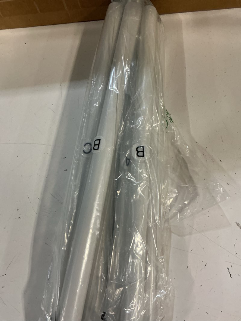 Condition photo showing Good Condition for extra long curtain rods for windows 32 to 170 inch, 1 inch white heavy duty curtain rods for patio, farmhouse, bedroom, living room, adjustable metal drapery rod (a1,white,32"-170") 30"-170" white
