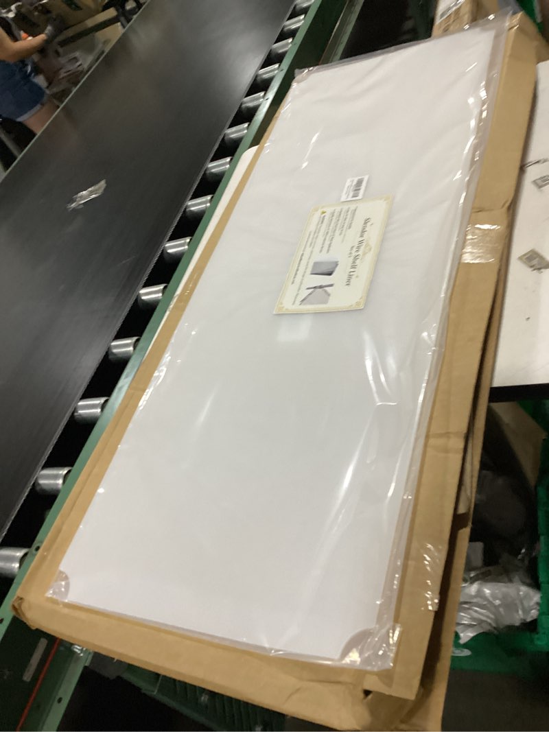 Condition photo showing New/Like New for slendor wire shelf liner, 18" x 48" plastic shelf liners for wire shelving | 5 pcs heavy duty wire rack cover, waterproof non-adhesive industrial strength mats for tier shelving unit, clear 18"w x 48"l clear
