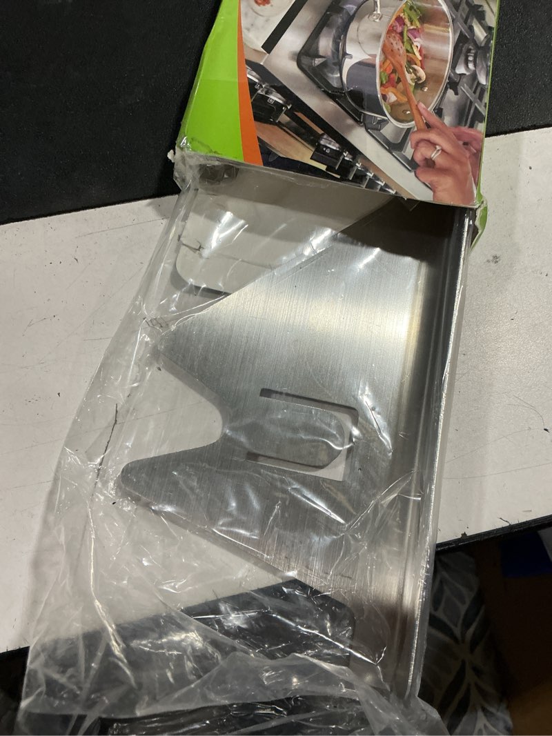 Condition photo showing Good Condition for itsnio 2pack upgrade 316 stainless steel stove gap covers, stove gap filler, oven gap filler, oven side gap filler, range trim kit, heat resistant and easy to clean, length 23.4" width 0.78"(silver) 1 count (pack of 2) silver thicked