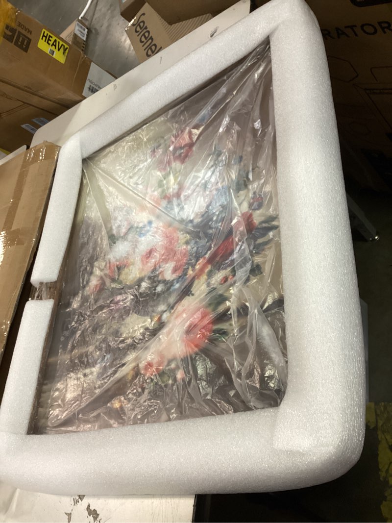 Condition photo showing New/Like New for Antique Bronze Gold Vintage Picture Frames 20x24 Inch - Wood Vintage Photo Frame with Tempered Glass & Included Oil Painting Artwork, Elegant Wall Decor for Living Room, Bedroom 20x24 in Ancient Bronze Gold
