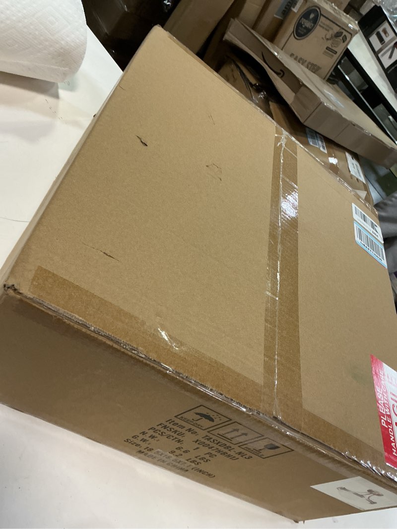 Condition photo showing New/Like New for Bektas Semi Flush Mount Ceiling Light Fixture,16inch Brushed Nickel Flush Mount Ceiling Light with Milk Glass for Bedroom,Kitchen,Bathroom,Hallway,Foyer,Living Room,Dinning Room(3-Lights) 16in Brushed Nickel