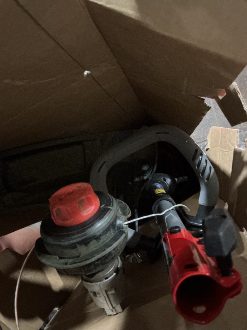 Condition photo showing As Is for used craftsman ws2200 25-cc 2-cycle 17-in straight shaft attachment capable gas string trimmer