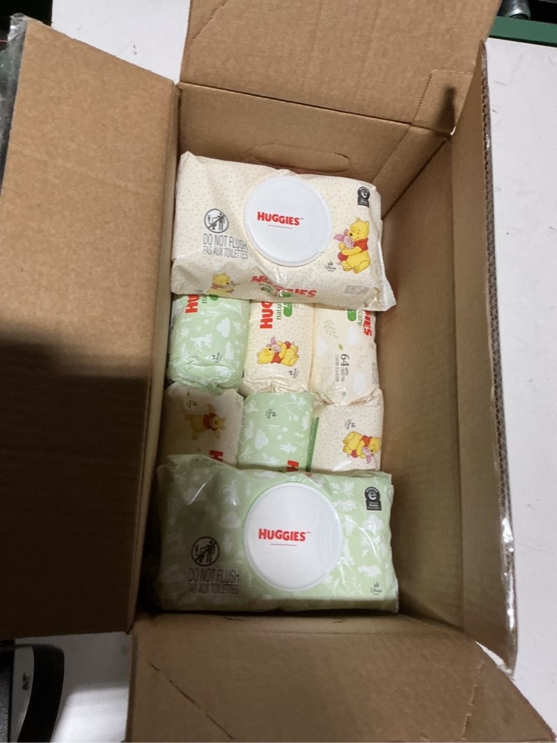 Condition photo showing As Is for Huggies Natural Care Sensitive Unscented Baby Wipes 