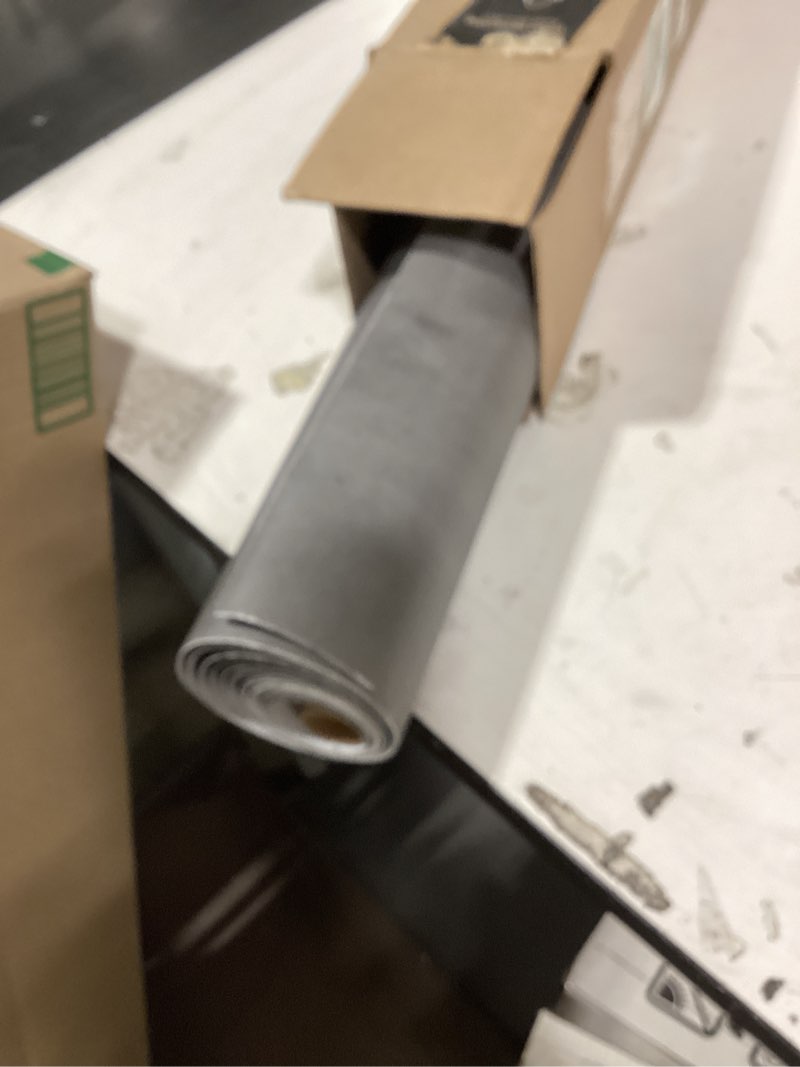 Condition photo showing As Is for similar  producttotio gray concrete wallpaper matte thick dark grey cement contact paper peel stick countertop paper removable waterproof adhesive furniture stickers industrial style vinyl wall paper 24x197 inch 24\" x 197\"