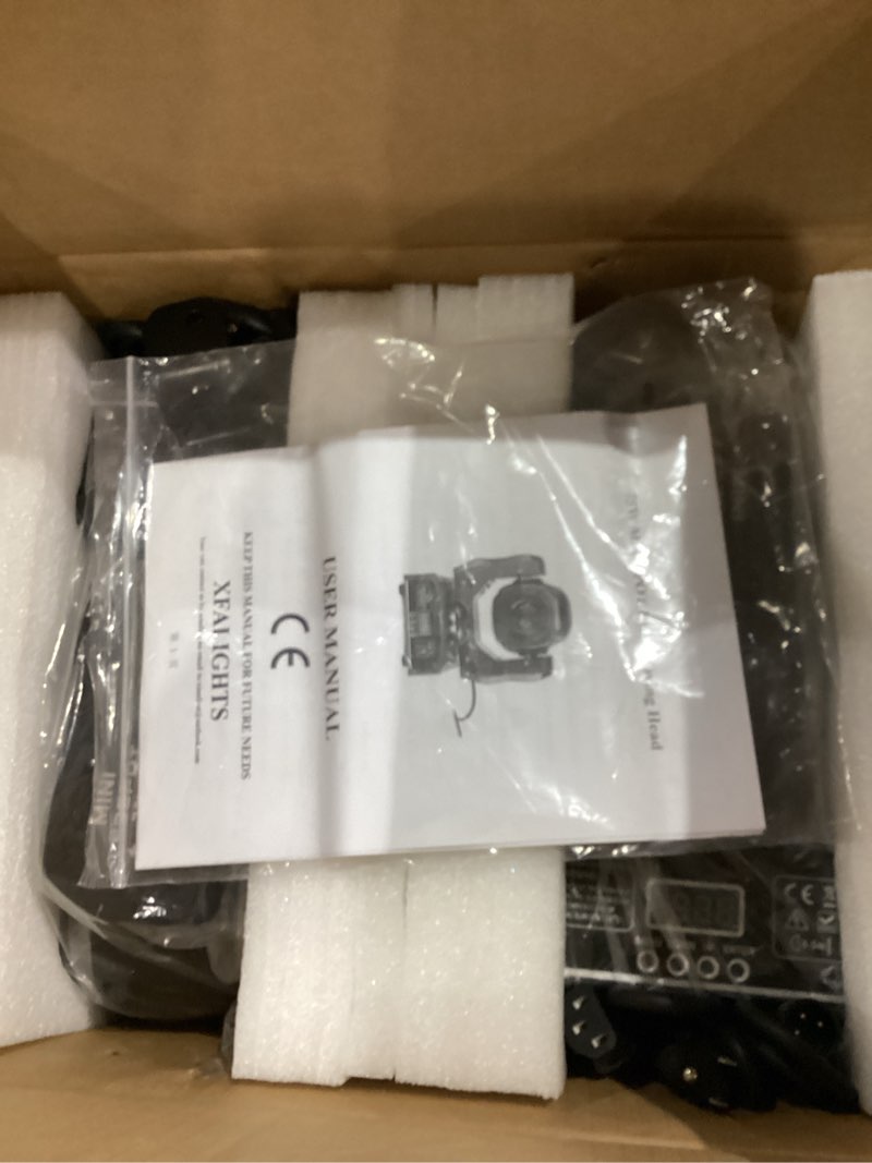 Condition photo showing New/Like New for 90W LED Moving Head DJ Lights Mini Beam Stage Lights Super Bright Spot RGBW 4IN1 DMX 512 12CH Sound-Activated for Wedding DJ Party Stage Lighting (90W, 1) 1 90W