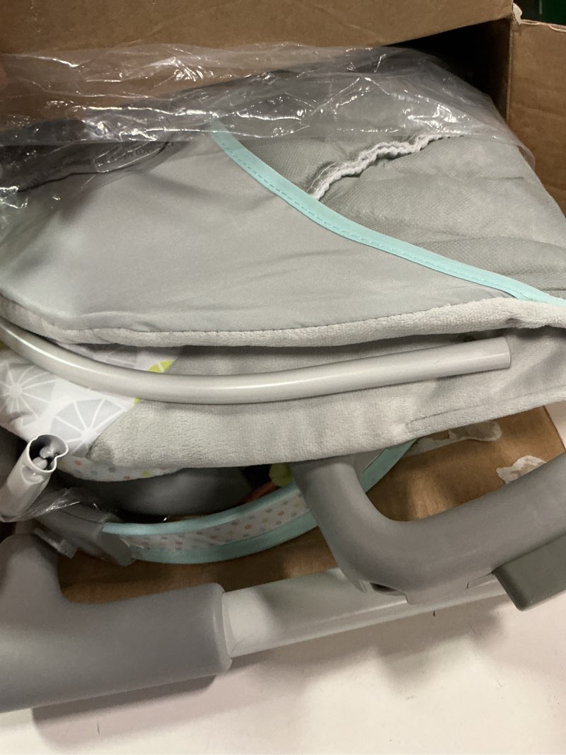 Condition photo showing Good Condition for Ingenuity Swing 'n Go 5-Speed Baby Swing - Foldable, Portable, 2 Plush Toys & Sounds, 0-9 Months 6-20 lbs (Hugs & Hoots) Hugs and Hoots