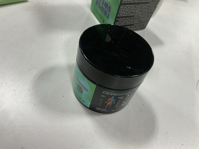 Condition photo showing Good Condition for Kewlioo Triple Sweat Enhancing Cream for Workouts – Hot Sweat Cream for Arms, Belly, & Waist | Boosts Circulation & Maximizes Sweat | Pre-Workout Slimming Gel for Men & Women Unscented