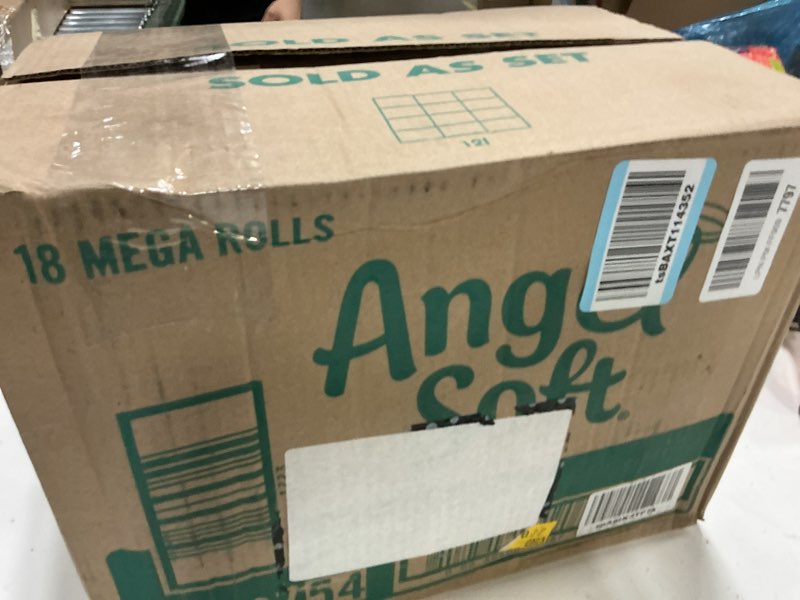 Condition photo showing New/Like New for angel soft toilet paper, 18 mega rolls = 72 regular rolls, soft and strong toilet tissue mega 320 sheet (pack of 18)