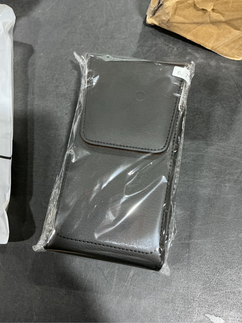 Condition photo showing New/Like New for Leather Cell Phone Holster with Belt Clip Strong Magnetic Closure for iPhone Pro Max, Plus 17 16 15 14 13 12 16e, Samsung Galaxy Plus, FE S25 S24 S23 S22 S21, L-Black Black L