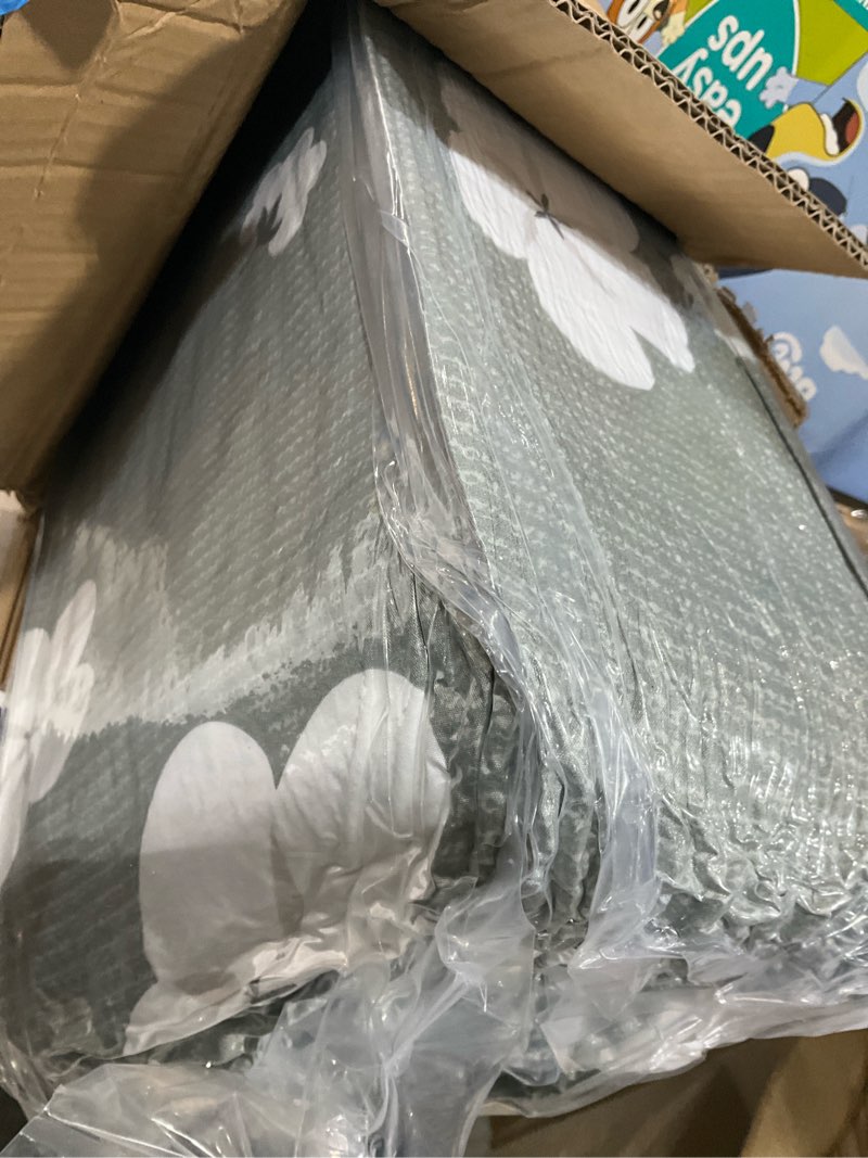 Condition photo showing Good Condition for zelladorra japanese floor mattress full, futon mattress with storage bag and washable cover, roll up tatami mat suitable for guest room, grey cotton full (80"l x 54"w) grey cotton ( 4"th + dust cover ?