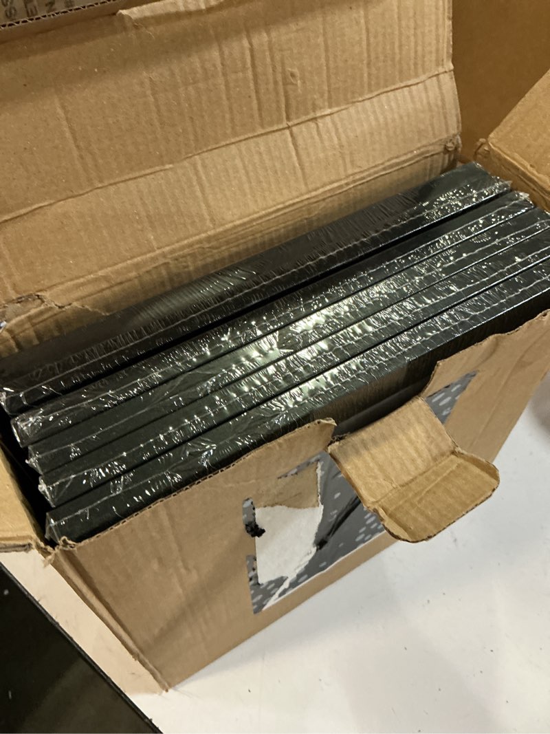 Condition photo showing New/Like New for 8x8 picture frame rustic black wood set of 6,display pictures 5x5 with mat or 8x8 without mat,multi photo frames collage for wall or tabletop display black 8x8-6pcs