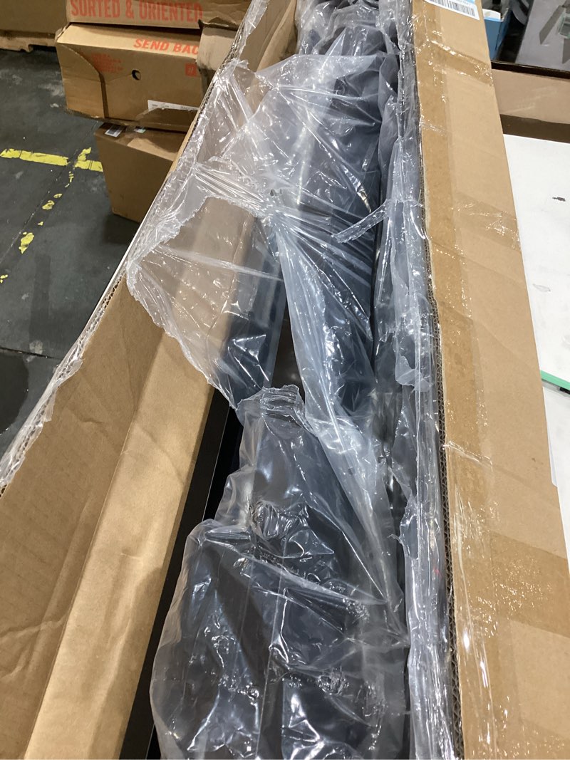 Condition photo showing New/Like New for 36"x45" aluminum gate with self-closing hinges,square tube 3/4" pickets, adjustable width black powder coated deck gate kits incl. hinges latch for deck railing patios gardens indoor outdoor