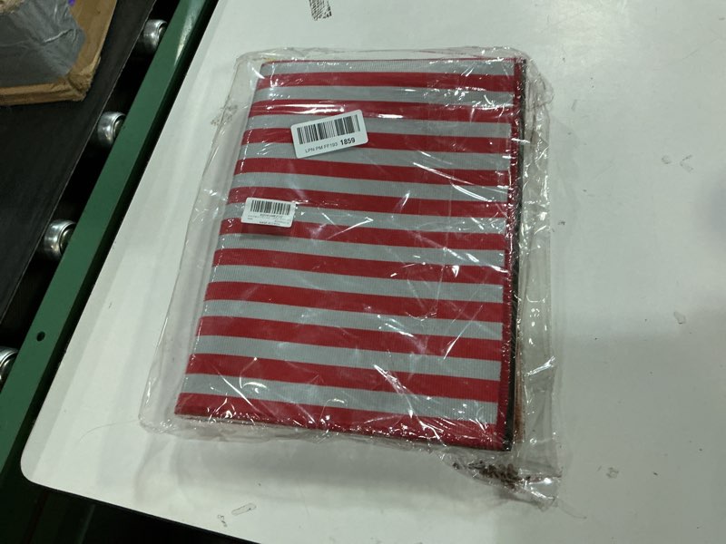 Condition photo showing New/Like New for 2 Pcs Hey Sugar Door Mat, Valentine Door Mat Valentines Day Welcome Mat Non Slip Coir Doormat Red and White Striped Mat Layering Doormats for Home Bathroom Front Porch Entryway Decor 24"x 32"