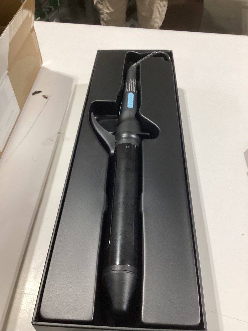Condition photo showing Good Condition for bio ionic long barrel curling iron with moisture heat technology & nanoionic mx versatile curling wand - multiple barrel sizes for tight, classic, loose & soft curls 1 inch (classic curls) black