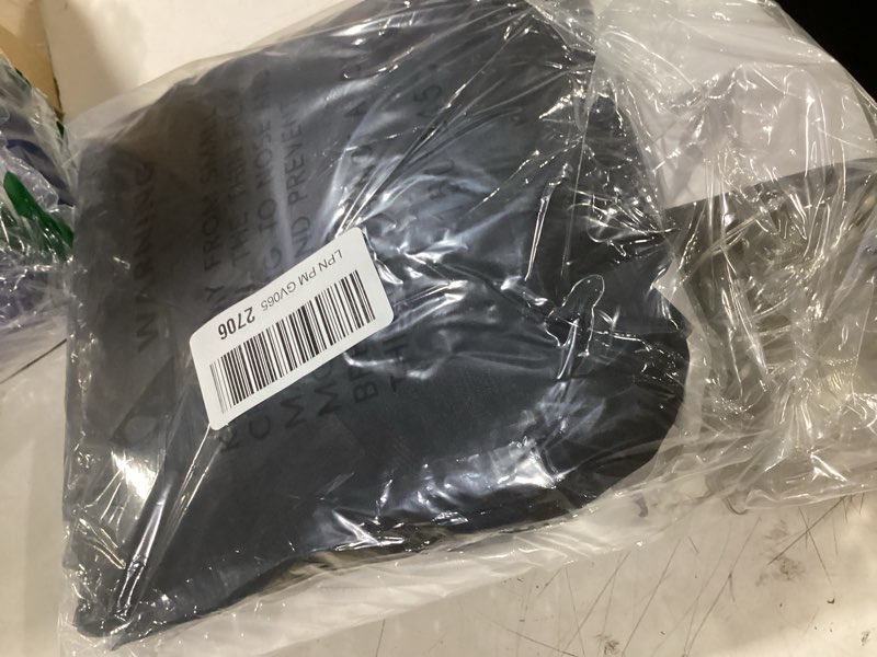 Condition photo showing As Is for tulle backdrop curtain with lights string 10ft x 8ft black sheer tulle backdrop curtains for wedding birthday party reception photo booth background decorations (2 panels 5x8ft) 10ft(w) x 8ft(h) (2 panels 5ft x 8ft) black