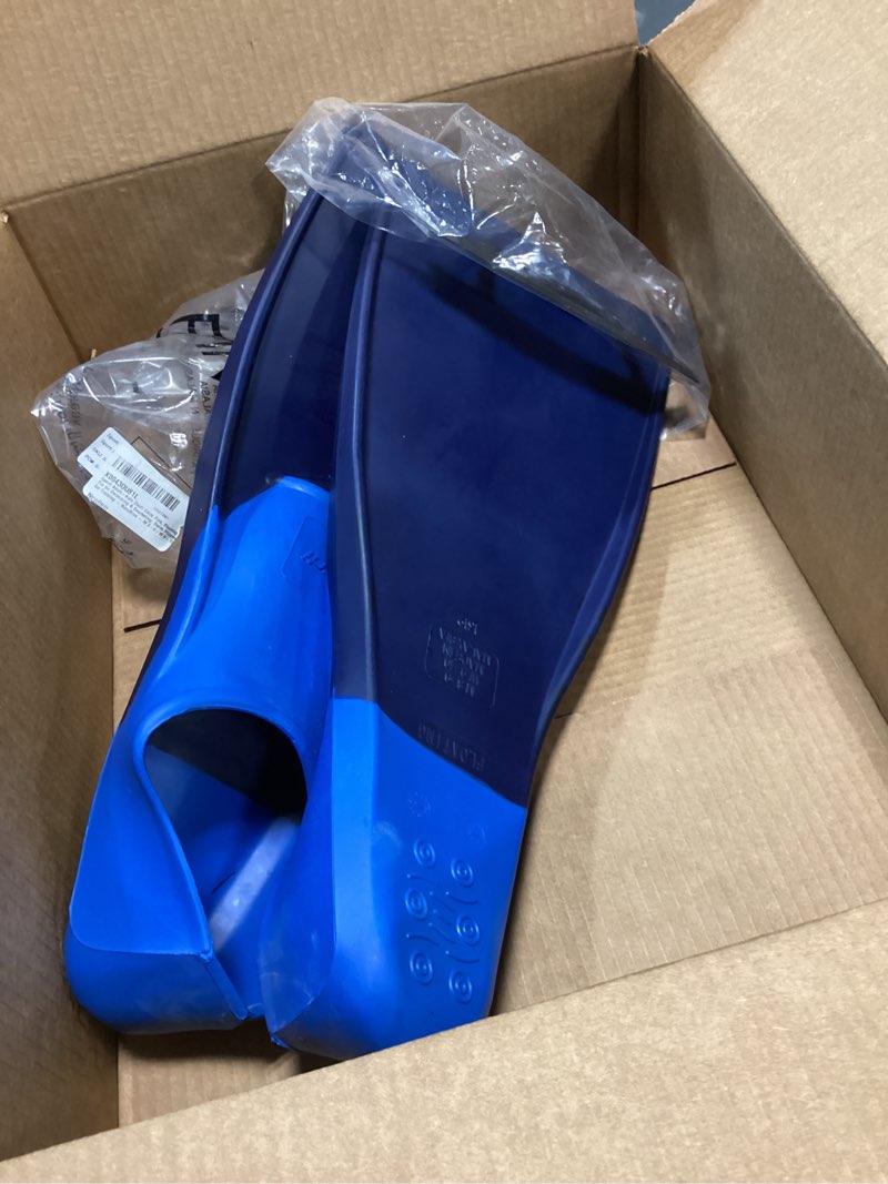 Condition photo showing Good Condition for Sporti Adult-Kids Swim Fins for Pool Lap Swimming - Long Floating Fins for Swimming & Snorkeling - Swim Flippers for Training M 8-9 / W 9-10 Navy-Blue