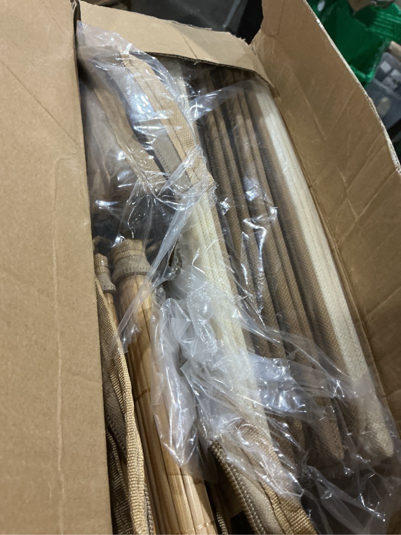 Livole 2 Pack Bamboo Under Bed Storage with Wheels, 6 inches Underbed Storage Containers, 56L XXL Ro