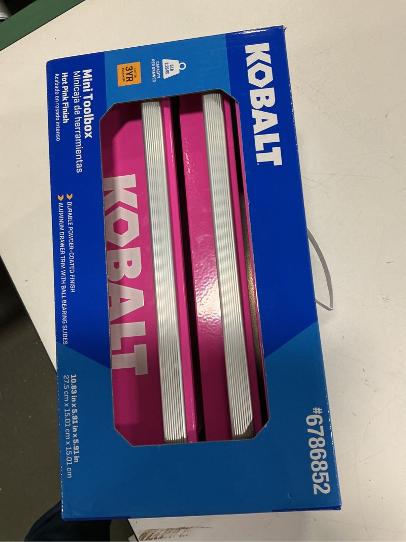 Condition photo showing New/Like New for Mini Tooloox Minicaja de herramientas Hot Pink Finish Acabado en rosado intenso