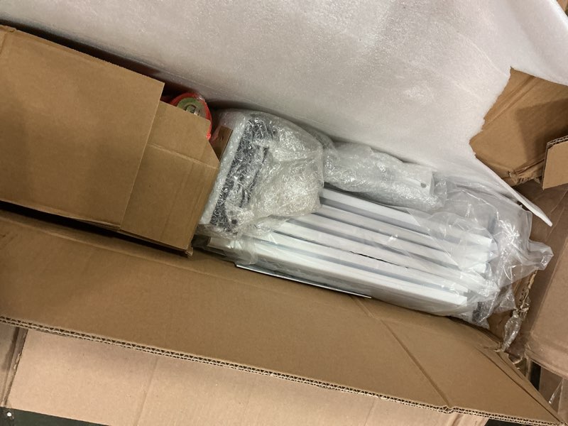 Condition photo showing New/Like New for Van Ladder Roof Racks, Adjustable Length 57''- 63'', Anti Collapse 5-Section 2 Bars, 800LB Load-Capacity Cargo Storage Holder Carbon Steel Cross Bars, Suitable for Vans with Rain Gutter