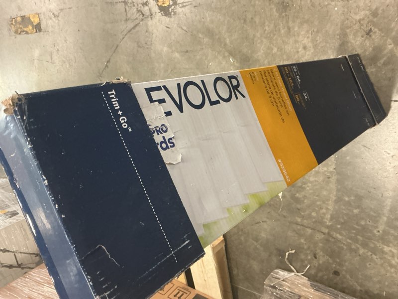 Condition photo showing As Is for LEVOLOR LEV 2-IN 39X64 WHITE FW
