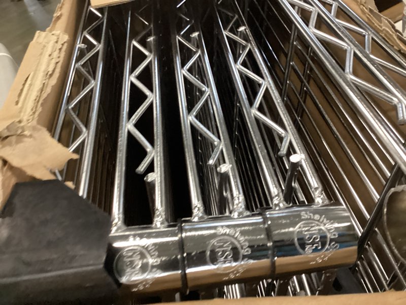 Condition photo showing Good Condition for Style Selections 72-in H x 47.7-in W x 18-in D 6-Shelf Steel NSF Certified Freestanding Shelving Unit
