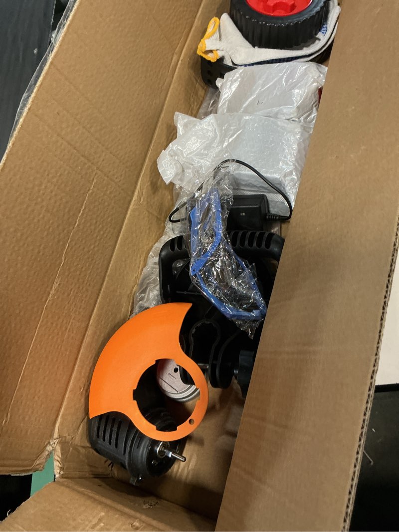 Condition photo showing Good Condition for electric weed wacker cordless, 21v weed cordless eater battery powered black