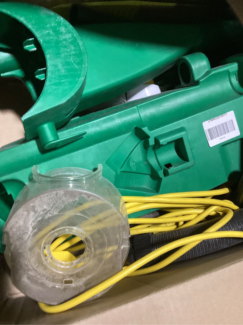 Condition photo showing As Is for BISSELL BigGreen BGU1937T 13.5" Pro Cup Bagless Upright Vacuum with On-board Tools, 44" Height, 13.5" Wide, 13.2" Length, Polypropylene, 2 fl. oz. Capacity, Green