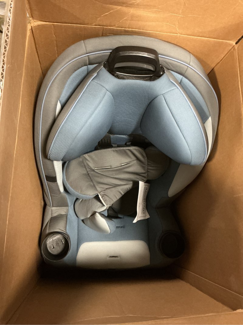 Condition photo showing Good Condition for safety 1st grow and go all-in-one slim convertible car seat, rear facing, 5-40 lbs, forward facing (30–65 lbs), high back booster seat 40-100 pounds, alaskan blue