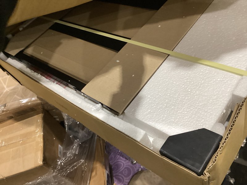 Condition photo showing New/Like New for babyletto gelato 4-in-1 baby mini crib convertible to toddler bed, daybed, twin bed - greenguard gold certified, 4 adjustable heights - made of 100% solid wood, conversion kit sold separately - walnut natural walnut and brushed gold feet mini crib