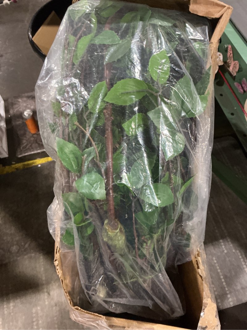 Condition photo showing Good Condition for Nearly Natural 8ft Minimalist Artificial Citrus Tree, Faux Greenery for Indoor Living Room Home Decor