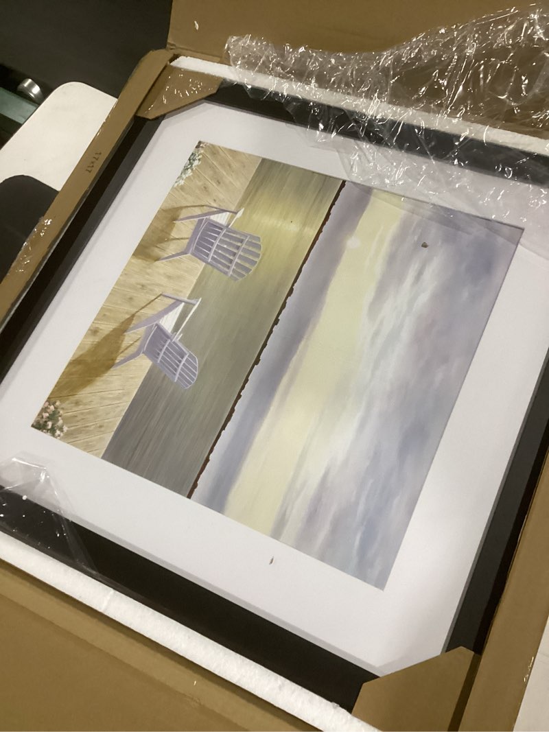 Condition photo showing New/Like New for vnvnk 17x17 frame black, perfect for 17x17 inch picture without mat or 13x13 inch picture with mat, home wall decor picture frame-1 pcs 17x17 black