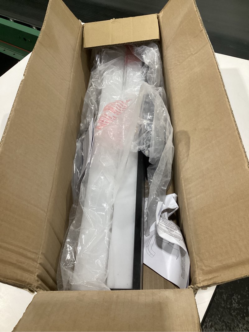 Condition photo showing Good Condition for 24 Inch Bathroom Vanity Light Fixtures with Night Light: Long Square Wall Mounted LED Lighting Bar Over Mirror with 5CCT & 2200K Color Changing, 120V, 1230-1350lm, ETL, Matte Black, 2 Packs