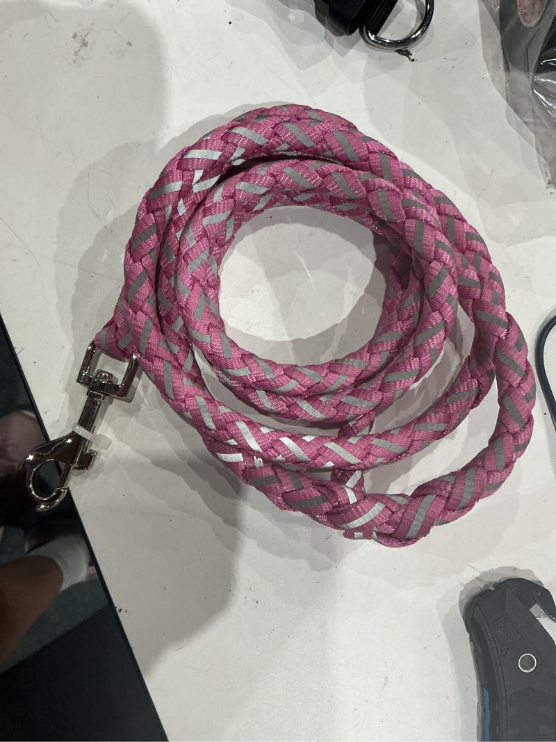 Condition photo showing Good Condition for vibrant life reflective rope dog leash  pink  5 feet