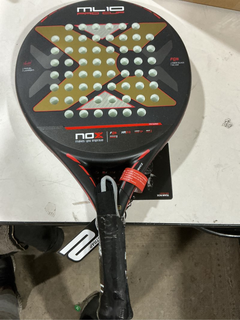 Condition photo showing Good Condition for Padel Racket ML10 Pro Cup Rough Surface Edition by Miguel Lamperti 2025 | High-Performance Pala Padel | Carbon Frame & HR3 Core | Rough Sand Finish for Enhanced Spin | Racket for Adults