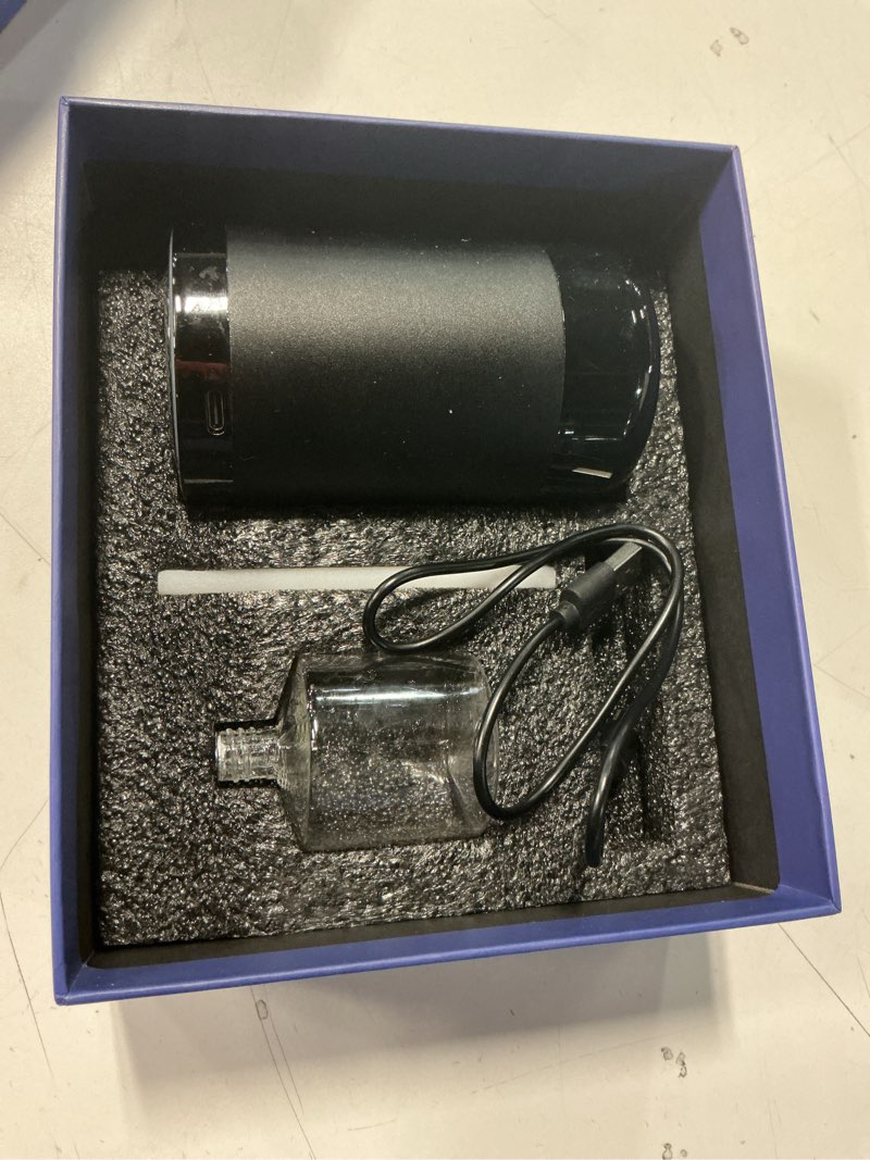 Condition photo showing As Is for Smart Car Air Freshener, Car Air Freshener Diffuser with Ambient Light and 50ml Fragrance, Auto-Sensing Spray, 5 Mode Adjustable Rechargeable Aroma Diffuser, Cologne C5 | Cologne