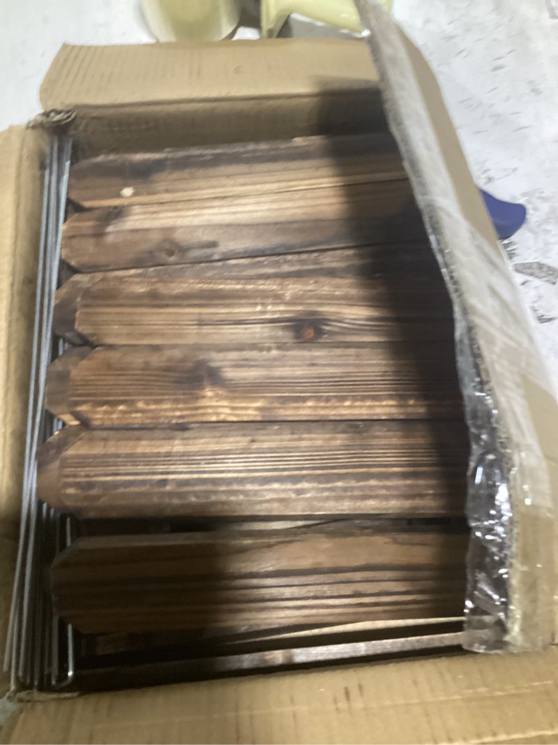 Condition photo showing As Is for mixed scrap wooden plank bundle (3”-3.25” x 12”) – raw & reclaimed wood for diy, school projects, or decoration – thin slats – 3.5 lb unfinished wood for crafts 3.5 lbs, mixed reclaimed wood bag