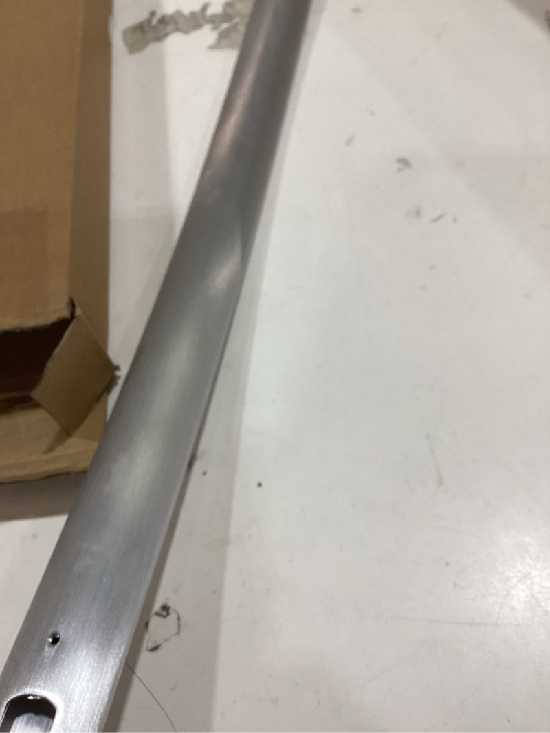 Condition photo showing As Is for wr12x37485 stainless steel freezer door handle - direct replacement for ge refrigerator, replaces pd00074459 4975820 ap7018698 ps16554855 eap16554855.fits gwe19jmlwfes gne25jmkxfes gfe24jmktfes