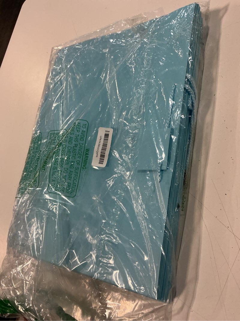 Condition photo showing Good Condition for allgala 12pk value premium solid color paper gift bags (16" wide vogue-light blue-gp50107)