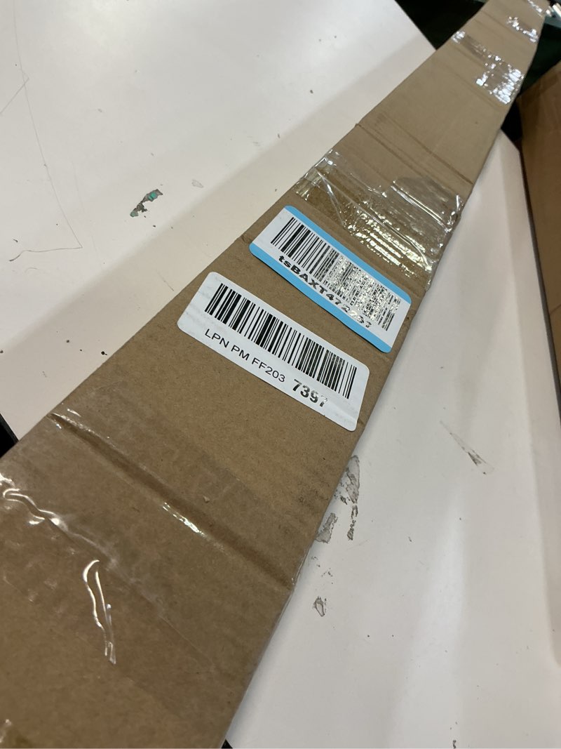 Condition photo showing Good Condition for Modern Curtain Rods, 1Inch Diameter Decorative Single Window Rod Telescoping 84-134 Inch Adjustable Drapery Rods Matte Black Color For Bedroom Living Room Kitchen Office Matte Black 84-134"