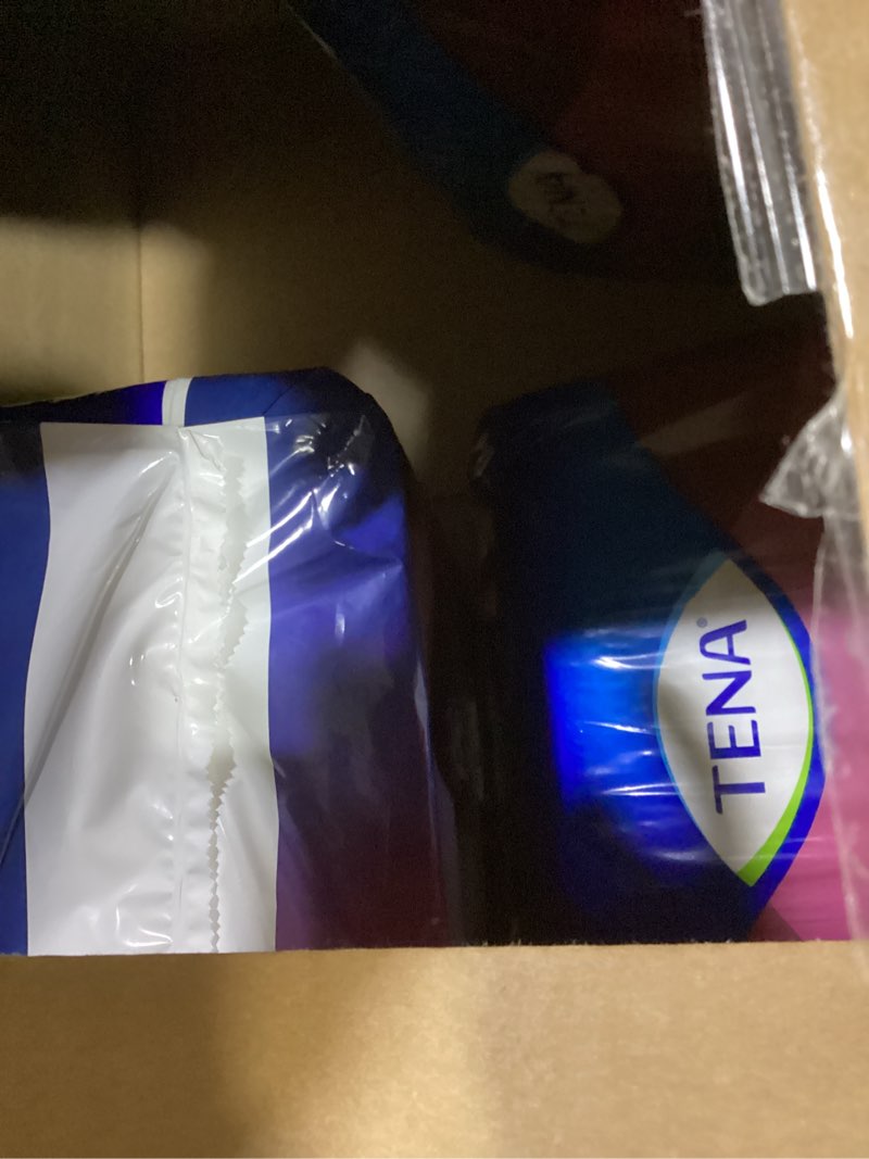 Condition photo showing New/Like New for tena stylish white incontinence underwear for women, super plus heavy absorbency, adult diapers, x-large (waist sizes 48in-64in), 56 count (4 packs of 14) x-large 56