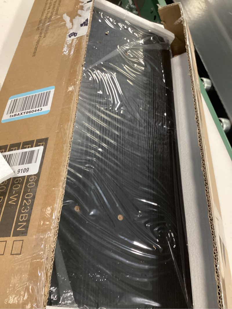 Condition photo showing New/Like New for QEEIG Floating Shelves for Wall 23.6" Long - Wall Mounted Shelf Bathroom Kitchen Living Room Bedroom Farmhouse Home Decor Display Bookshelf Large 23.6 x 9.3 inch Set of 2, Black (008-60B) 23.6" C. Black