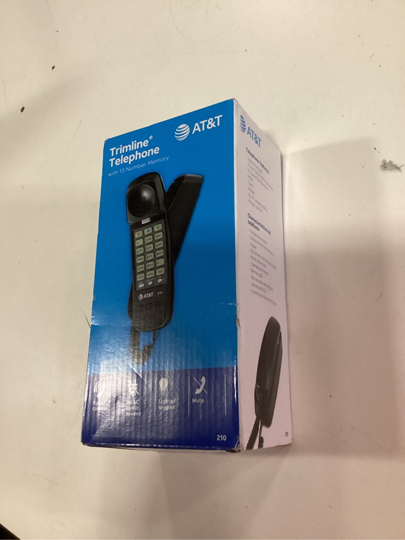 Condition photo showing New/Like New for at&t analog telephone black