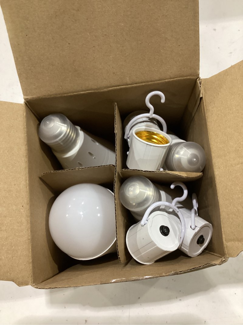 Condition photo showing Good Condition for debaobulb 4 pack rechargeable emergency light bulbs, battery powered led light bulb 6000k daylight e26 120 volt 9w 60w equivalent with 1200mah for home power outage camping hurricane daylight 4 packs