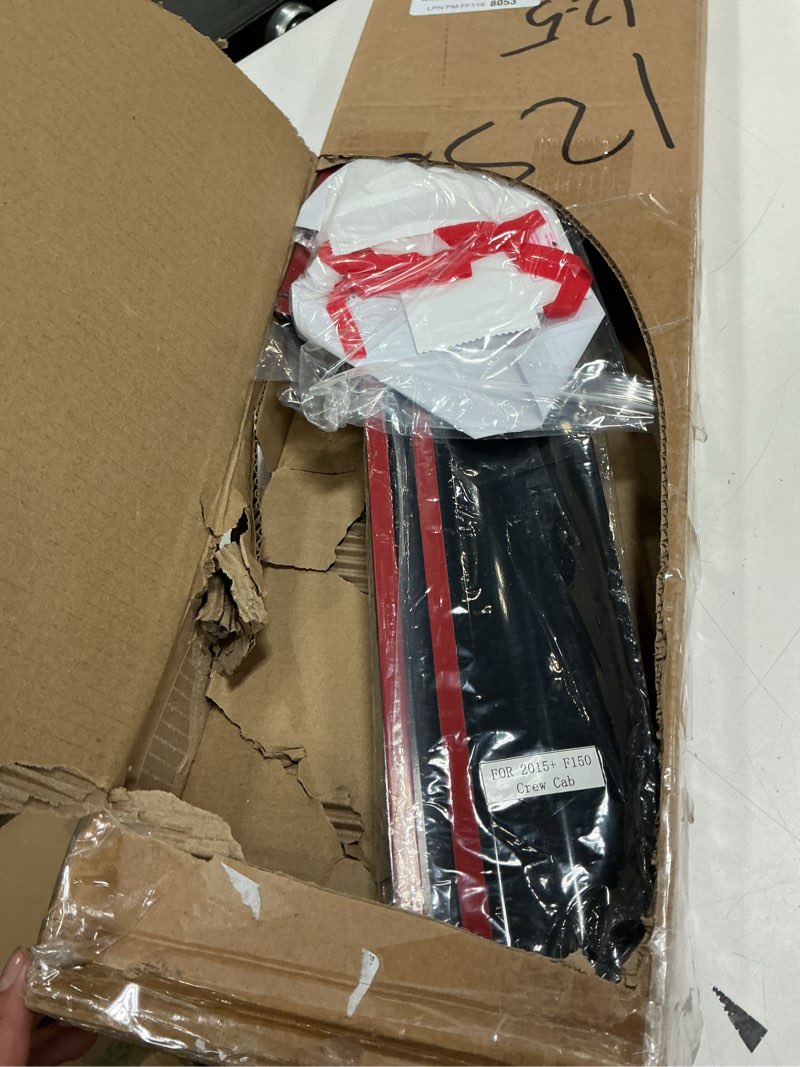 Condition photo showing New/Like New for TONOYTIM Window Visors Rain Guards Side Wind Deflectors for 2015-2025 F-150 Crew Cab, 2017-2025 F-250 F-350 F-450 Super Duty (SuperCrew/Crew) Cab, Vent Guard Shade Sun 94975 4-Pieces Set 2015-2024 F150 Crew cab