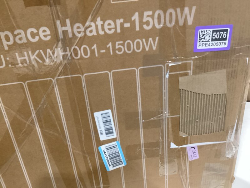Condition photo showing Good Condition for 1500w convection wall panel heater-electric heater for indoor use, quiet fan-less design, energy efficient heating with eco mode, remote control, 24h timer, child lock